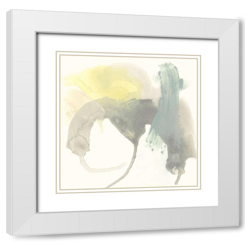 Lunar Sunrise III White Modern Wood Framed Art Print with Double Matting by Vess, June Erica