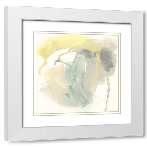 Lunar Sunrise IV White Modern Wood Framed Art Print with Double Matting by Vess, June Erica
