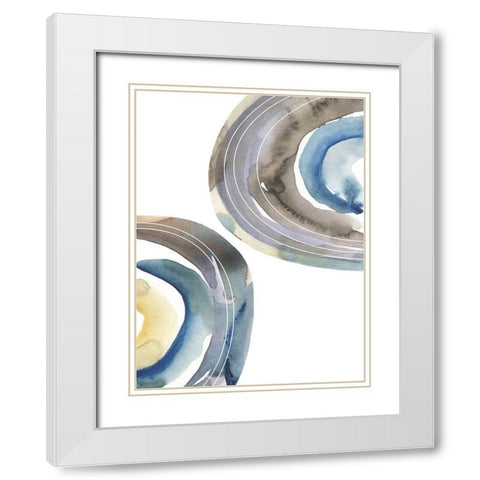 Cassini IV White Modern Wood Framed Art Print with Double Matting by Zarris, Chariklia