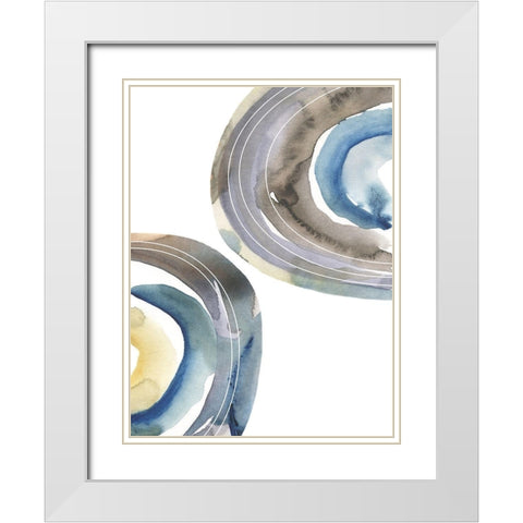 Cassini IV White Modern Wood Framed Art Print with Double Matting by Zarris, Chariklia