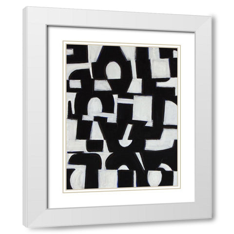 Native Gold II White Modern Wood Framed Art Print with Double Matting by Delamater, Rob