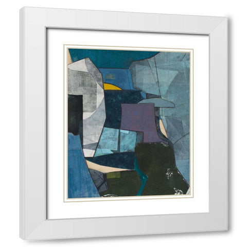 Journeymans Papers V White Modern Wood Framed Art Print with Double Matting by Delamater, Rob