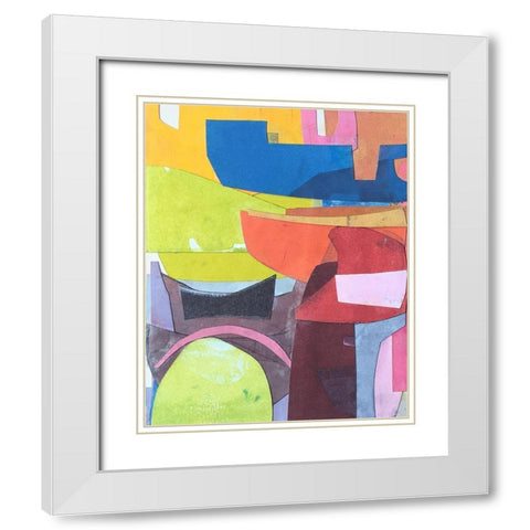 Journeymans Papers VI White Modern Wood Framed Art Print with Double Matting by Delamater, Rob
