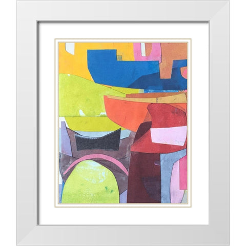 Journeymans Papers VI White Modern Wood Framed Art Print with Double Matting by Delamater, Rob