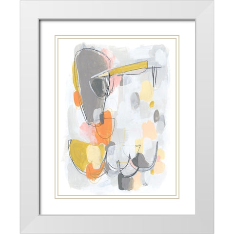 Scale I White Modern Wood Framed Art Print with Double Matting by Vess, June Erica