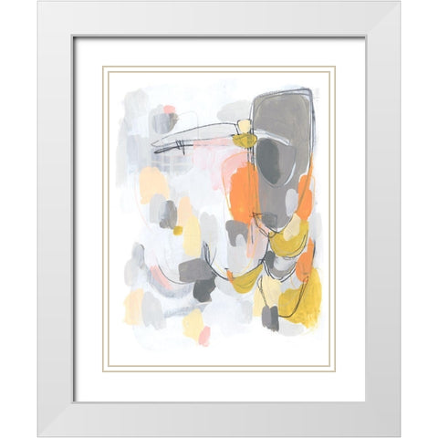 Scale II White Modern Wood Framed Art Print with Double Matting by Vess, June Erica