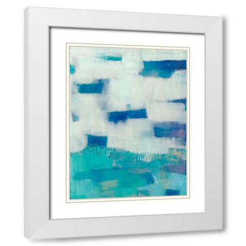 Tilde IV White Modern Wood Framed Art Print with Double Matting by Jachimiec, Sue
