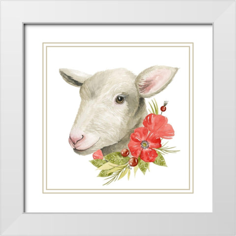 Poppy Farm III White Modern Wood Framed Art Print with Double Matting by Popp, Grace