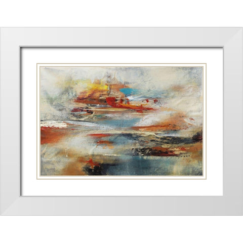 Tesiturno II White Modern Wood Framed Art Print with Double Matting by Villarreal, Gabriela