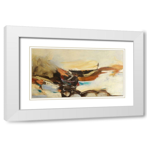 Causal I White Modern Wood Framed Art Print with Double Matting by Villarreal, Gabriela