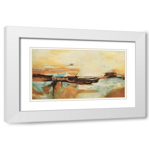 Causal II White Modern Wood Framed Art Print with Double Matting by Villarreal, Gabriela