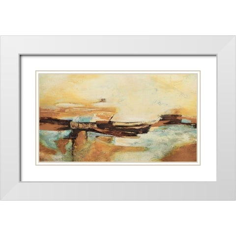 Causal II White Modern Wood Framed Art Print with Double Matting by Villarreal, Gabriela