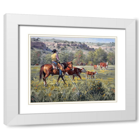 A Darn Good Spring White Modern Wood Framed Art Print with Double Matting by Sorenson, Jack