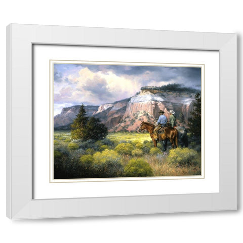 Spellbound White Modern Wood Framed Art Print with Double Matting by Sorenson, Jack
