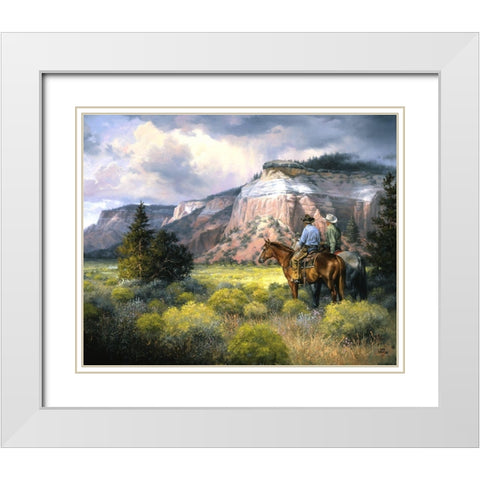Spellbound White Modern Wood Framed Art Print with Double Matting by Sorenson, Jack