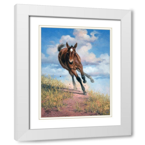 Wild Oats White Modern Wood Framed Art Print with Double Matting by Sorenson, Jack