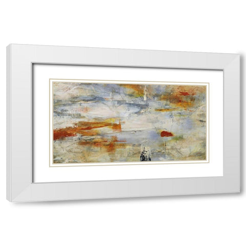 Visperas I White Modern Wood Framed Art Print with Double Matting by Villarreal, Gabriela
