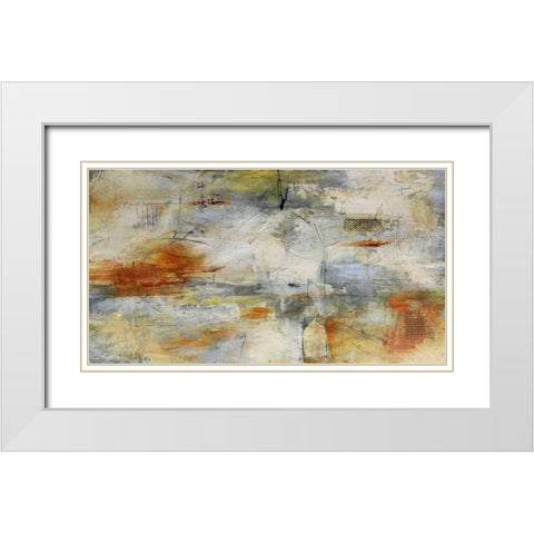 Visperas II White Modern Wood Framed Art Print with Double Matting by Villarreal, Gabriela