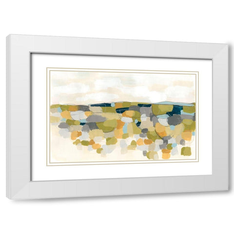Pastoral Prism I White Modern Wood Framed Art Print with Double Matting by Vess, June Erica
