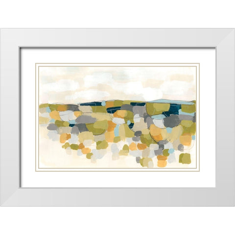 Pastoral Prism I White Modern Wood Framed Art Print with Double Matting by Vess, June Erica
