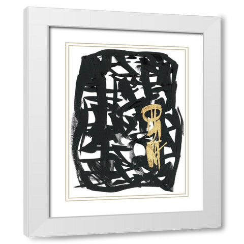 Analysis  II White Modern Wood Framed Art Print with Double Matting by Stramel, Renee W.