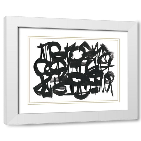 The Collective Unconsciousness I White Modern Wood Framed Art Print with Double Matting by Stramel, Renee W.