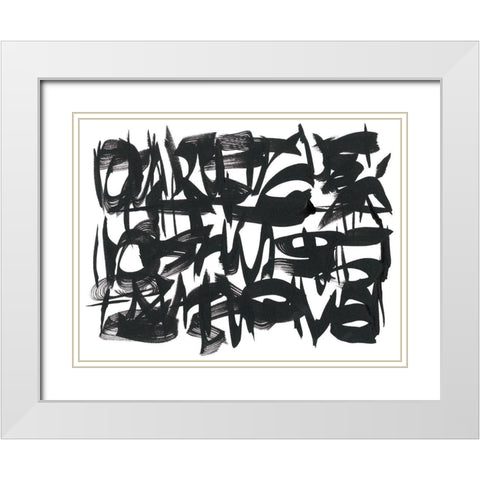 The Collective Unconsciousness II White Modern Wood Framed Art Print with Double Matting by Stramel, Renee W.