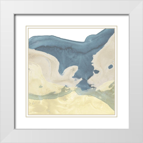 Mystique II White Modern Wood Framed Art Print with Double Matting by Vess, June Erica