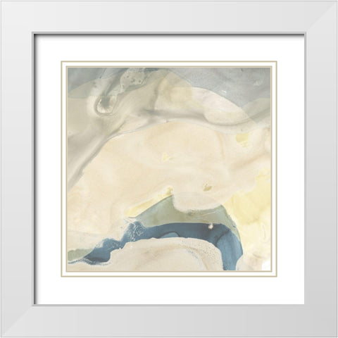 Mystique VI White Modern Wood Framed Art Print with Double Matting by Vess, June Erica