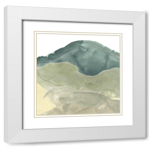 Mystique VIII White Modern Wood Framed Art Print with Double Matting by Vess, June Erica