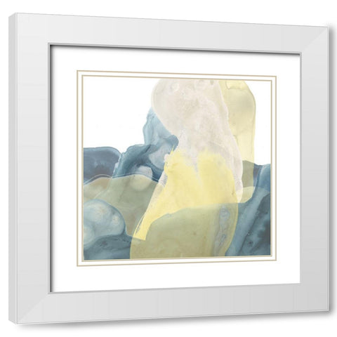 Mystique IX White Modern Wood Framed Art Print with Double Matting by Vess, June Erica