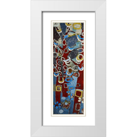 Cut Paper Trees I White Modern Wood Framed Art Print with Double Matting by Ferrell, Erin McGee