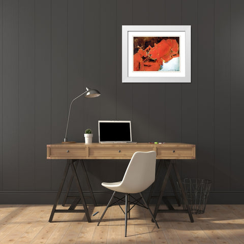 Abstract Lobster II White Modern Wood Framed Art Print with Double Matting by Ferrell, Erin McGee