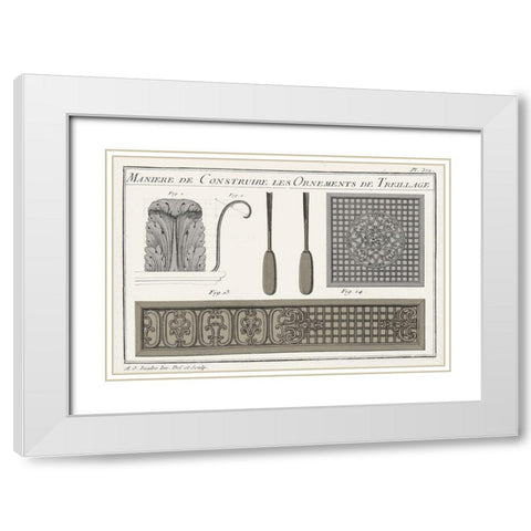 Survey of Architectural Design II White Modern Wood Framed Art Print with Double Matting by Vision Studio