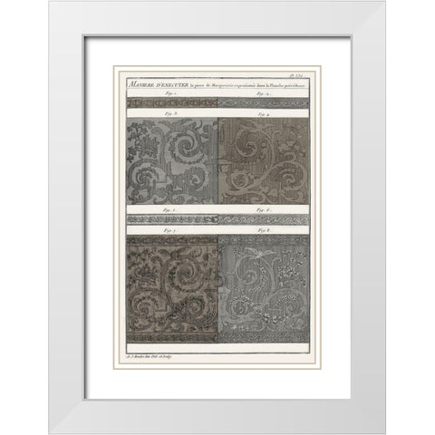 Survey of Architectural Design V White Modern Wood Framed Art Print with Double Matting by Vision Studio