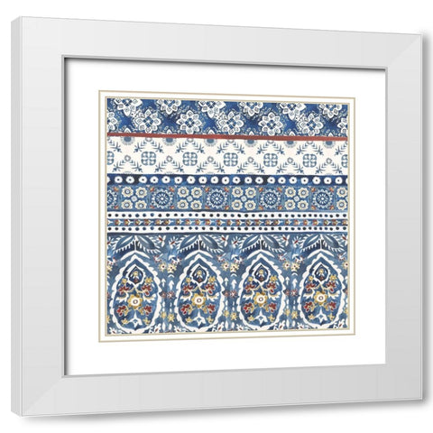 Paradiso I White Modern Wood Framed Art Print with Double Matting by Zarris, Chariklia