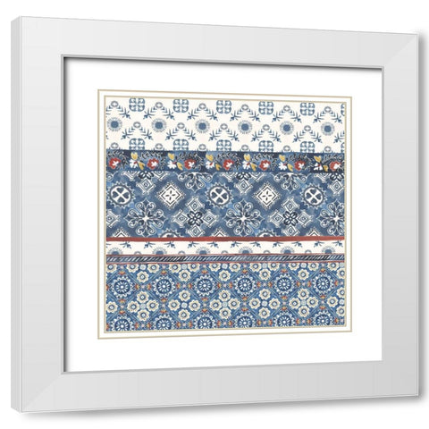 Paradiso II White Modern Wood Framed Art Print with Double Matting by Zarris, Chariklia