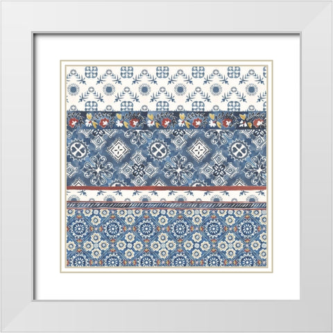 Paradiso II White Modern Wood Framed Art Print with Double Matting by Zarris, Chariklia