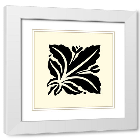 BandW Graphic Beauty I White Modern Wood Framed Art Print with Double Matting by Vision Studio