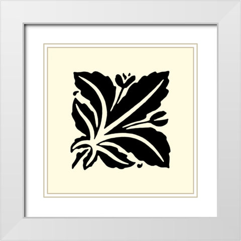 BandW Graphic Beauty I White Modern Wood Framed Art Print with Double Matting by Vision Studio