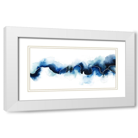 Glacial Break I White Modern Wood Framed Art Print with Double Matting by Popp, Grace