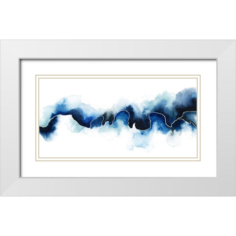 Glacial Break I White Modern Wood Framed Art Print with Double Matting by Popp, Grace