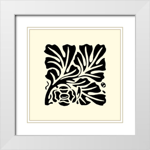 BandW Graphic Beauty III White Modern Wood Framed Art Print with Double Matting by Vision Studio