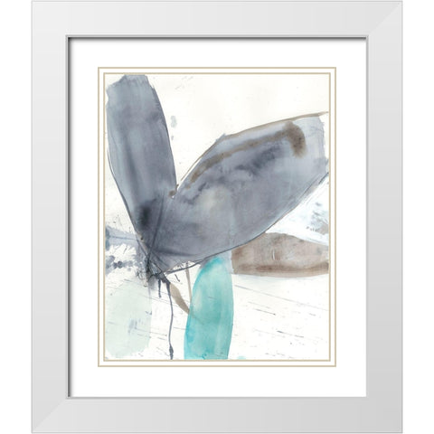 Vortex Illusion II White Modern Wood Framed Art Print with Double Matting by Goldberger, Jennifer