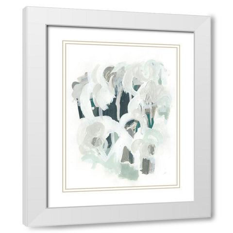 Sage and Slate I White Modern Wood Framed Art Print with Double Matting by Vess, June Erica