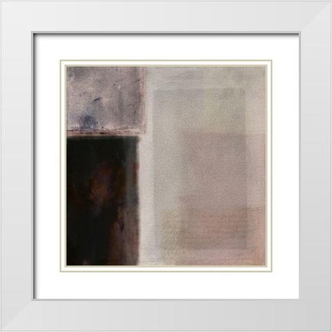 Muted Hues II White Modern Wood Framed Art Print with Double Matting by Borges, Victoria