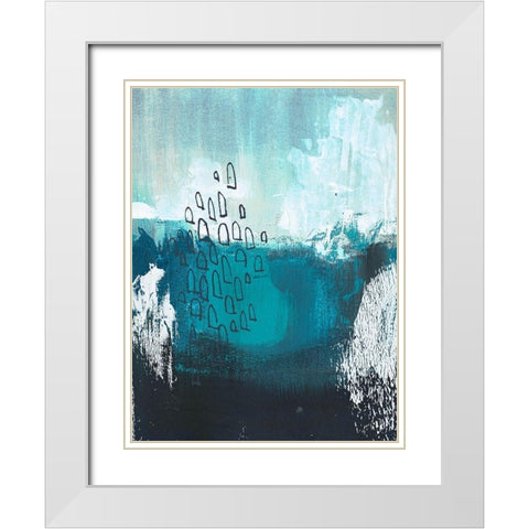 Seaspray I White Modern Wood Framed Art Print with Double Matting by Parker, Jennifer Paxton