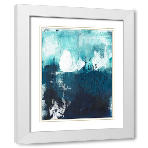 Seaspray II White Modern Wood Framed Art Print with Double Matting by Parker, Jennifer Paxton