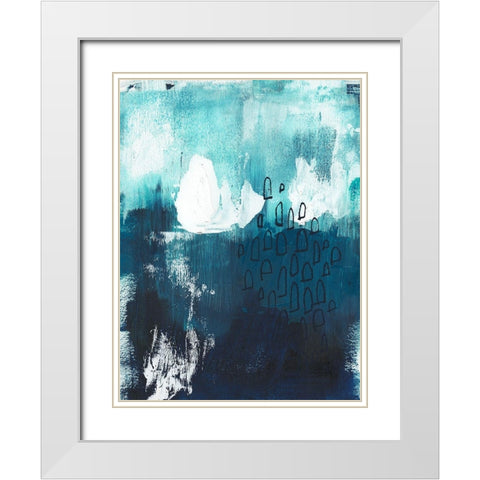 Seaspray II White Modern Wood Framed Art Print with Double Matting by Parker, Jennifer Paxton