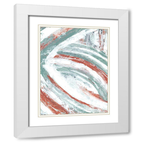Story Arc I White Modern Wood Framed Art Print with Double Matting by Stramel, Renee W.